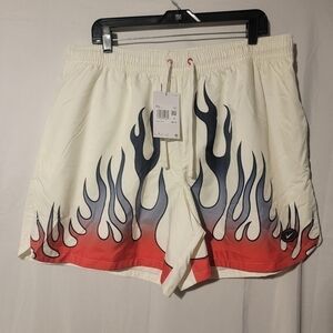 Nike Sportswear Men's NSW Flow Swim Shorts Flames DV9628-133 Size XXL
